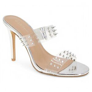 BCBGeneration Women's Jidana Dress Sandals - Clear, Silver